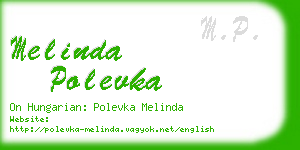 melinda polevka business card